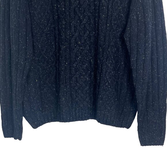 Northeast Outfitters Silk Wool Blend Cable Knit Sweater Mens XXL Blue Size XXL - Picture 4 of 6